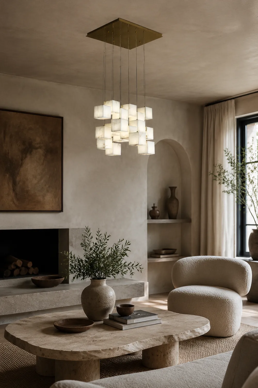 Modern Artistic Geometric Shape Elegant Hanging Light Fixture - Lumpaz