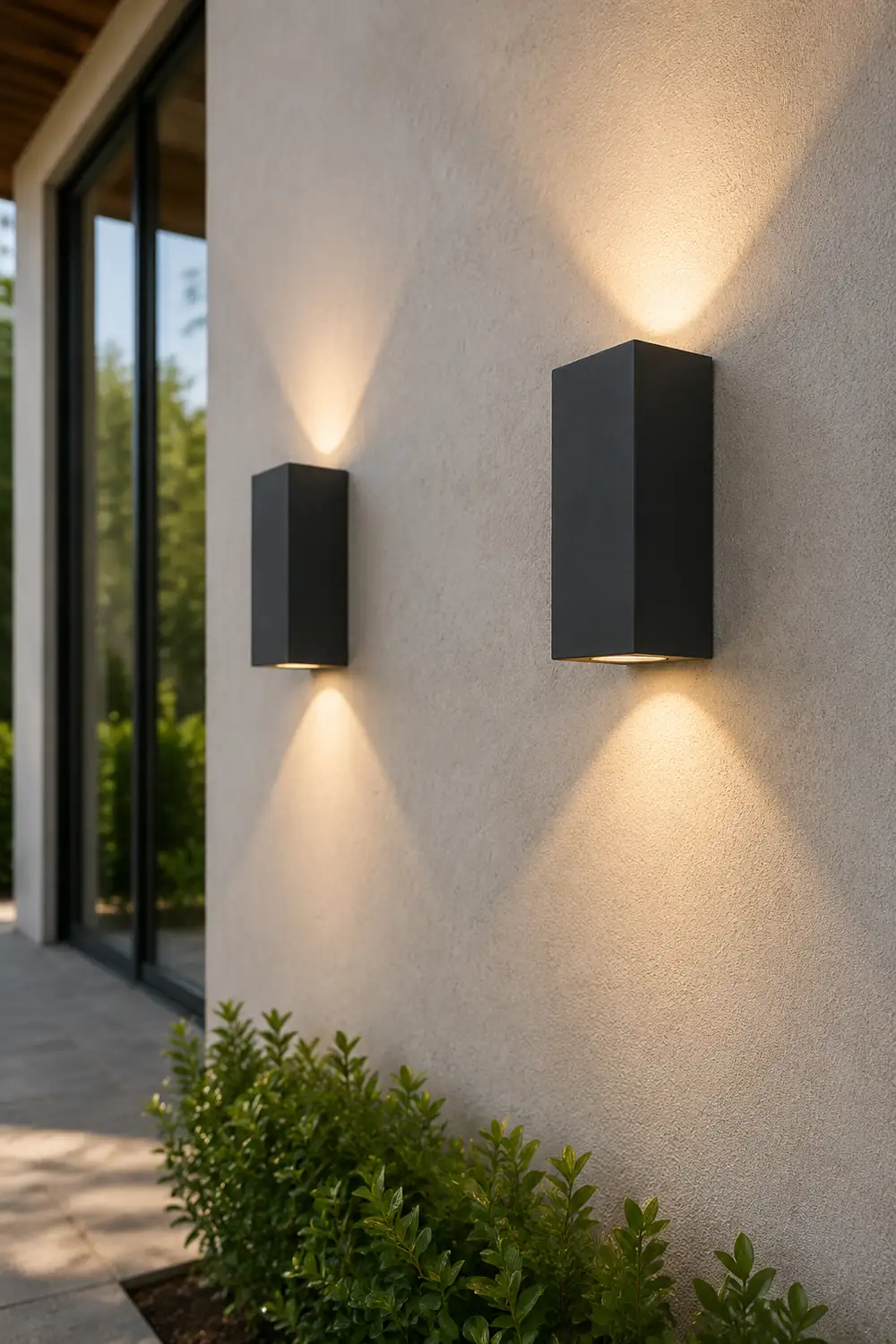 Orr Außenwandleuchte, 2 Stile, Aluminium&Glas - Lumpaz