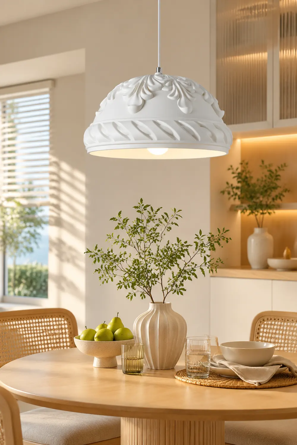 French Style Resin Retro Pendant Light - Lumpaz