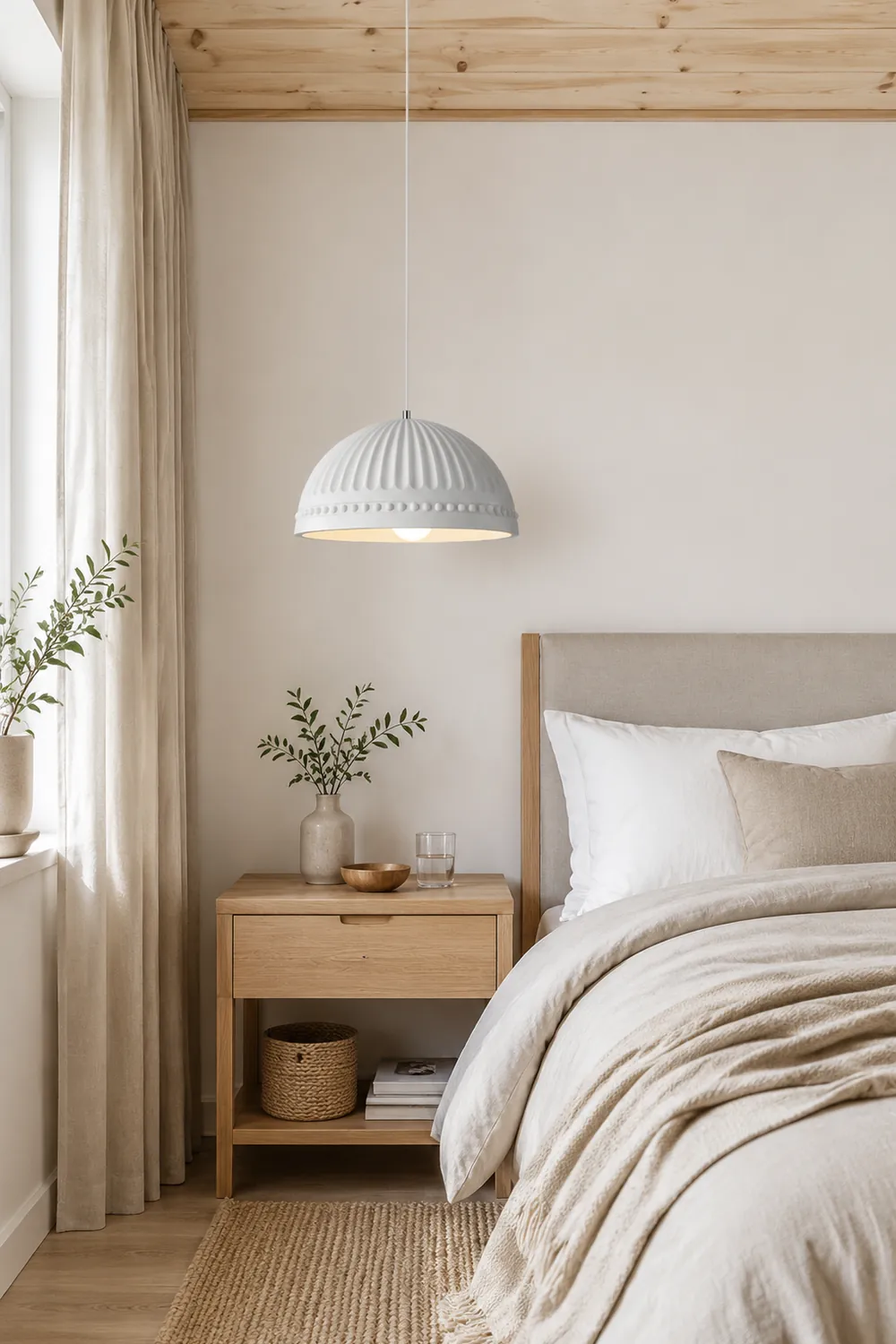 Cream Style Resin Creative Pendant Light - Lumpaz