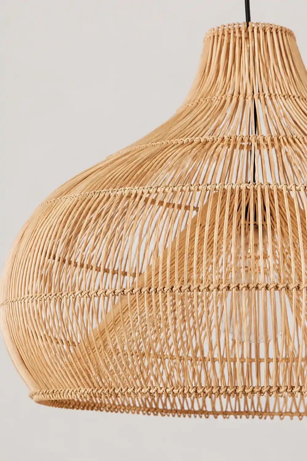 Boho Wicker Lamp Shades Handwoven Kitchen Island Pendant Light - Lumpaz