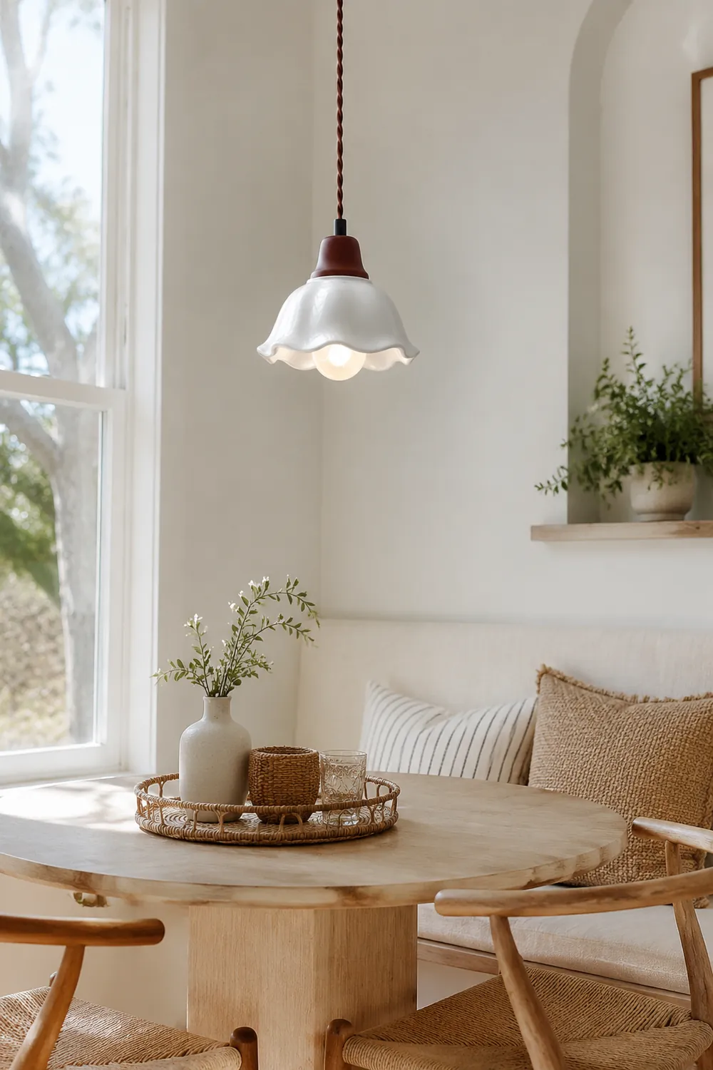 Decor Flower Ceramic  LED Hanging Light - Lumpaz