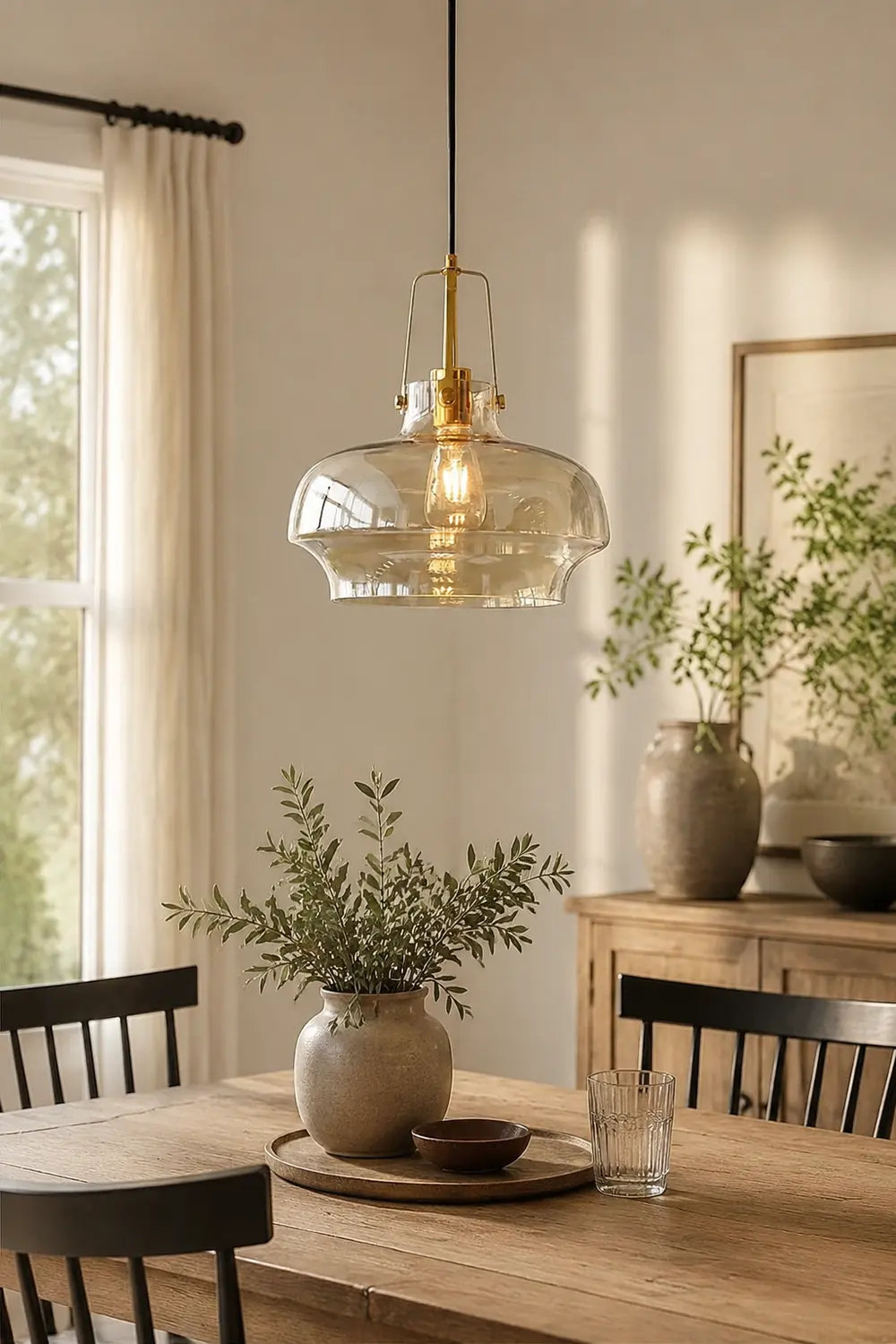 Modern Clear Fish Tank Shaped Glass Pendant Light - Lumpaz
