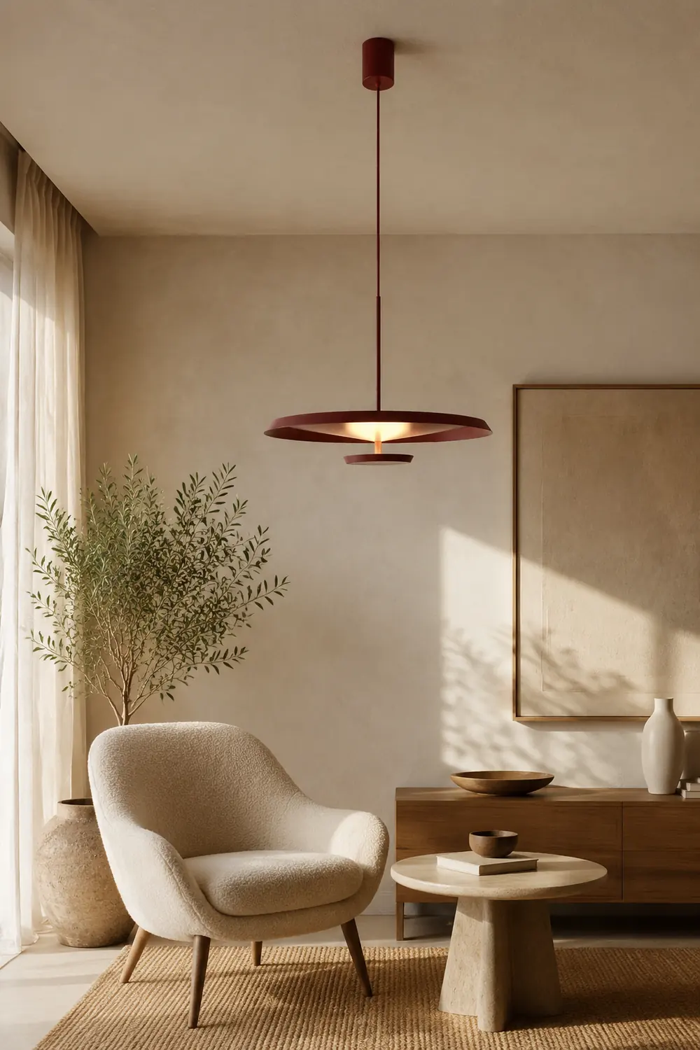 Modern LED Fixtures Round Plate Pendant Lights - Lumpaz