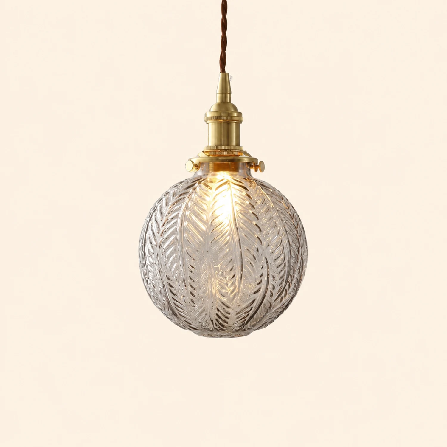Glass Living Room Small Globe Pendant Light - Lumpaz
