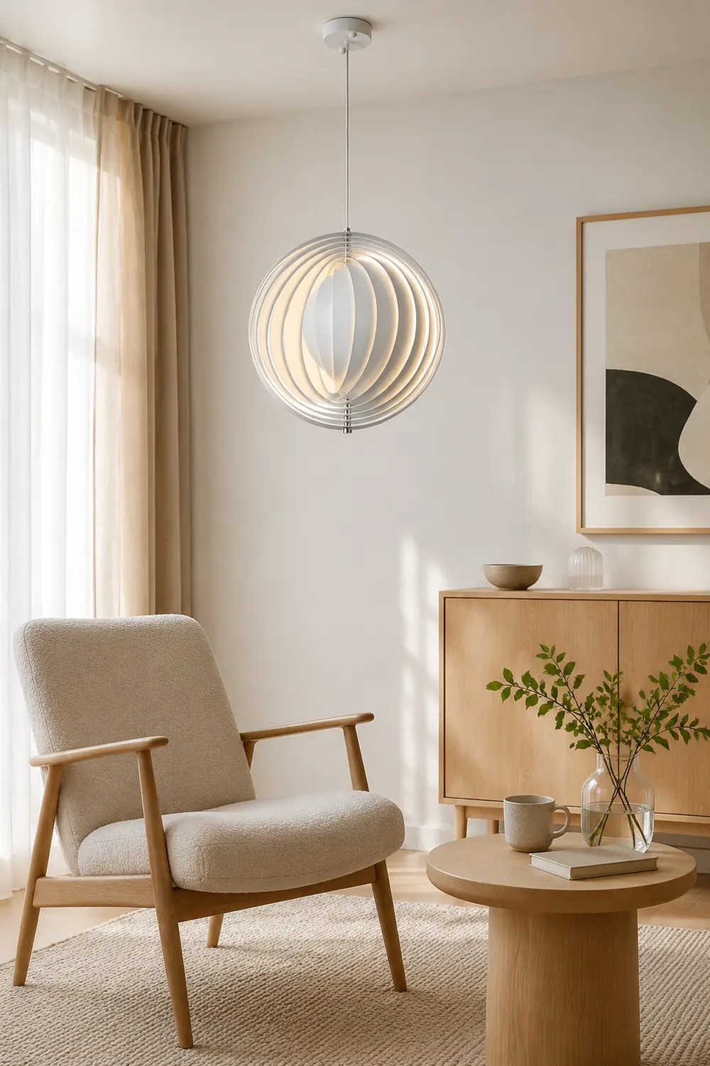 Modern Verpan Moon Lamp Pendant Light For Living Room - Lumpaz