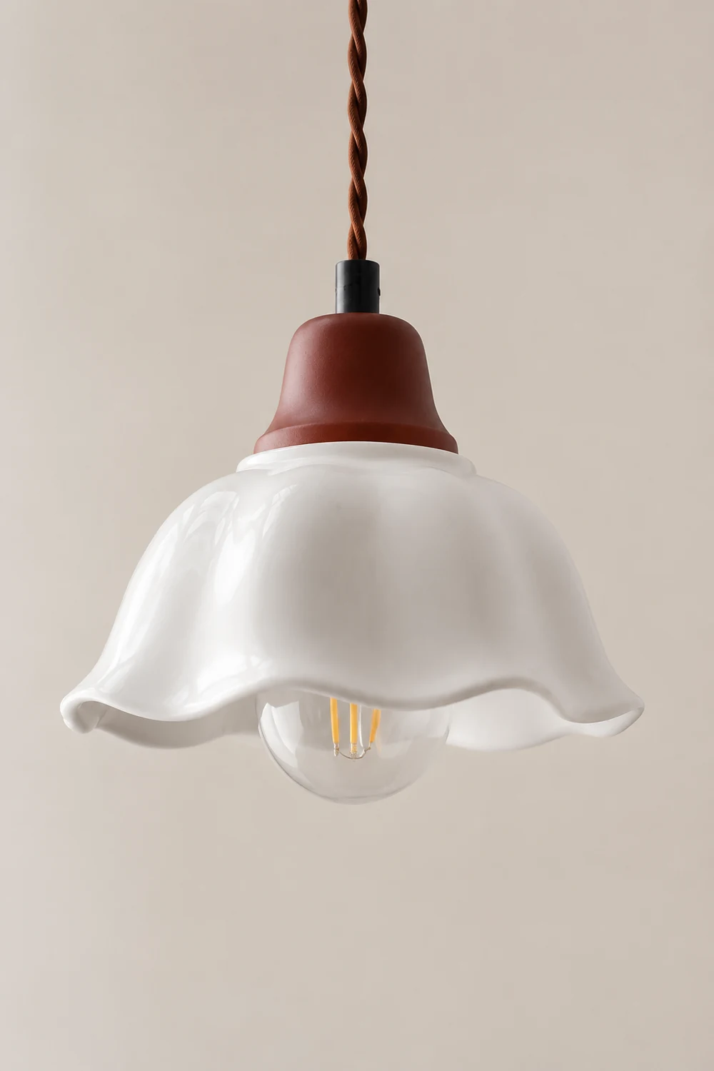 Decor Flower Ceramic  LED Hanging Light - Lumpaz
