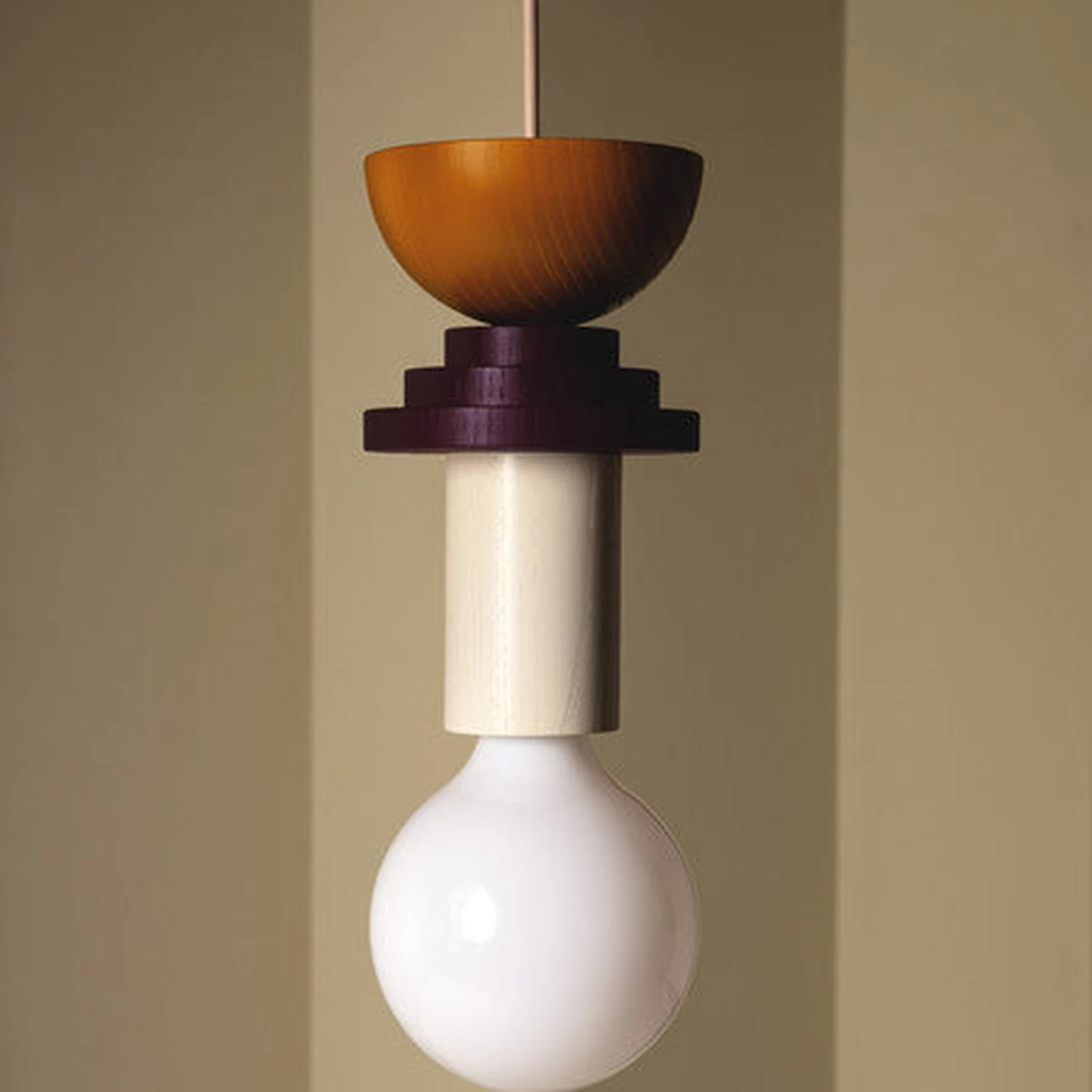 Design Colored Wood Blocks Pendant Light - Lumpaz
