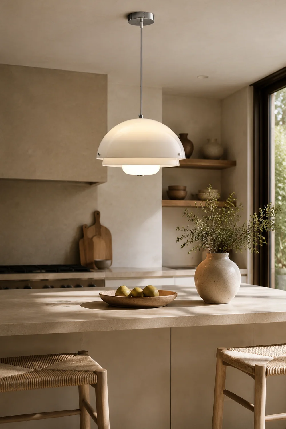 Bauhaus Nordic Cream Style Pendant Lamp - Lumpaz