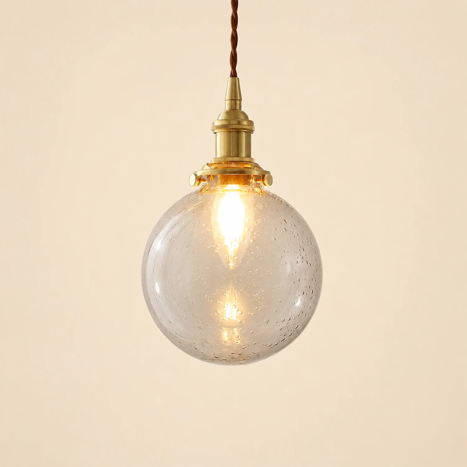 Glass Living Room Small Globe Pendant Light - Lumpaz
