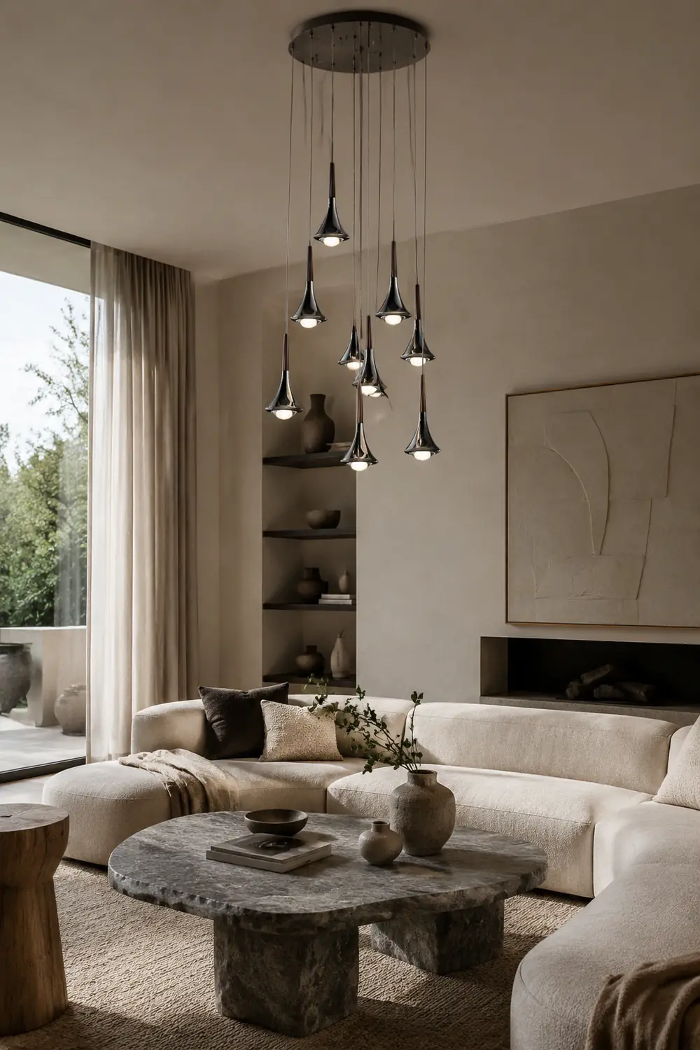 Luxury Raindrop Chandelier LED Hanging Lamp - Lumpaz