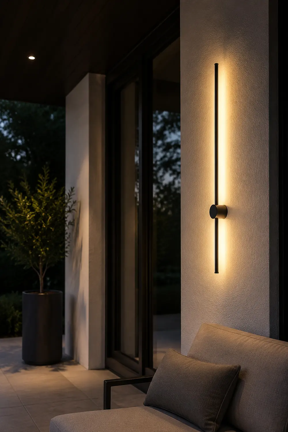 Edge Außenwandleuchte Linear, 60/90cm - Lumpaz