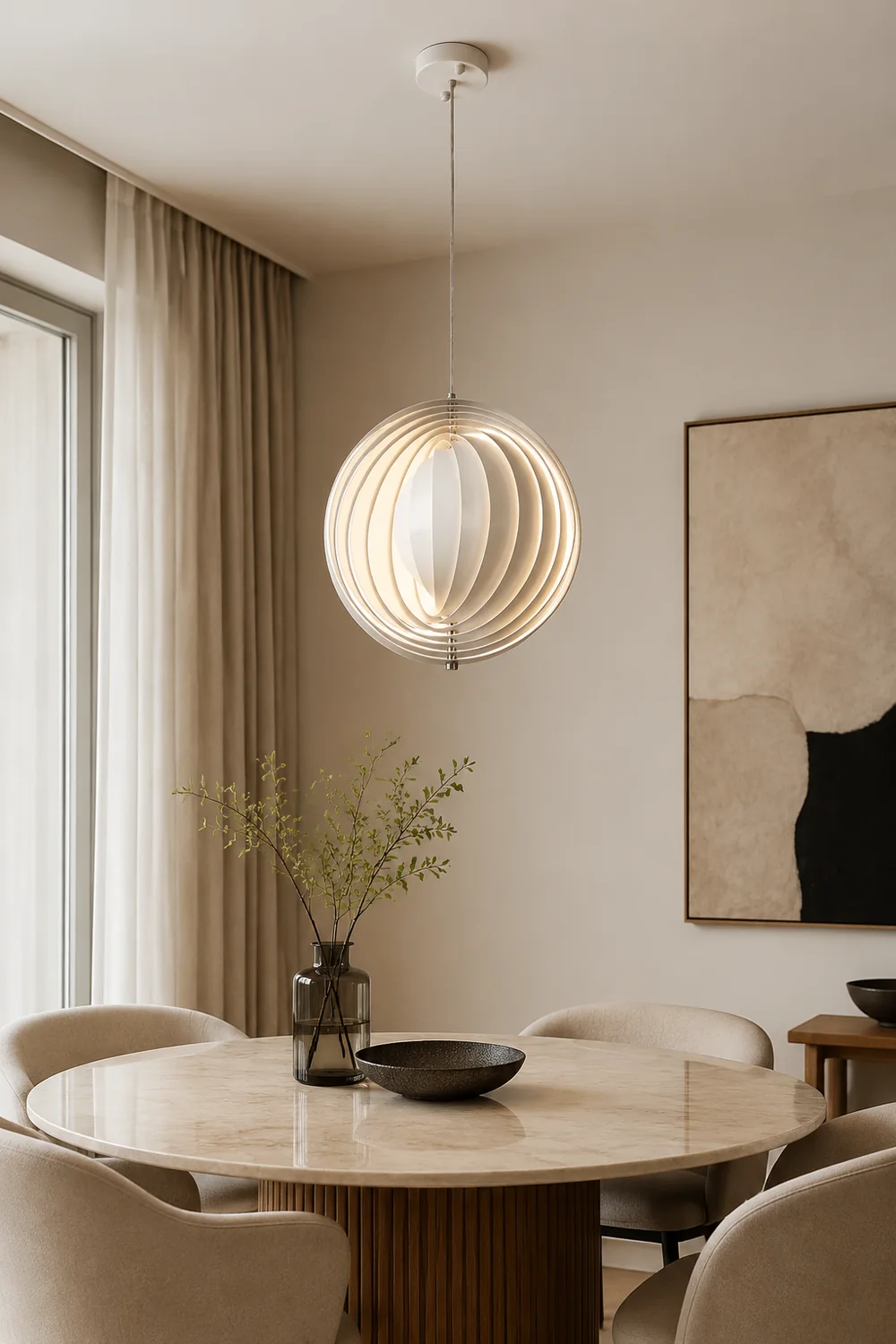 Modern Verpan Moon Lamp Pendant Light For Living Room - Lumpaz