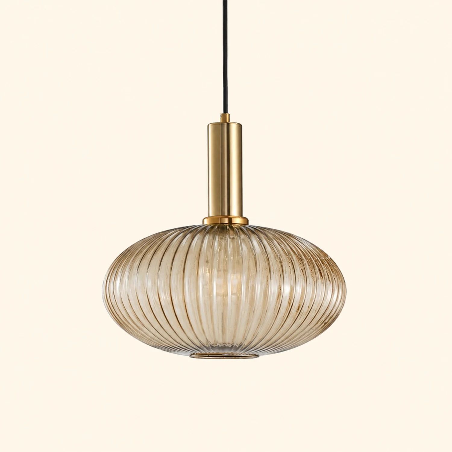 Vintage Stained Glass Lantern Shape Pendant Light - Lumpaz