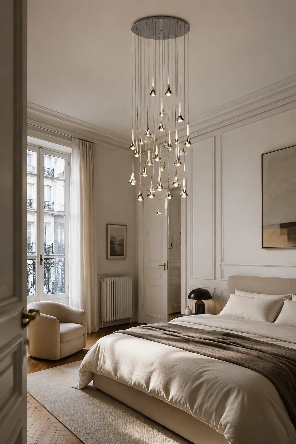 Luxury Raindrop Chandelier LED Hanging Lamp - Lumpaz