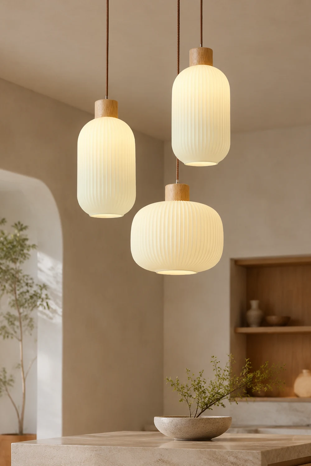 Ozawa Pendelleuchte, 2 Stile - Lumpaz