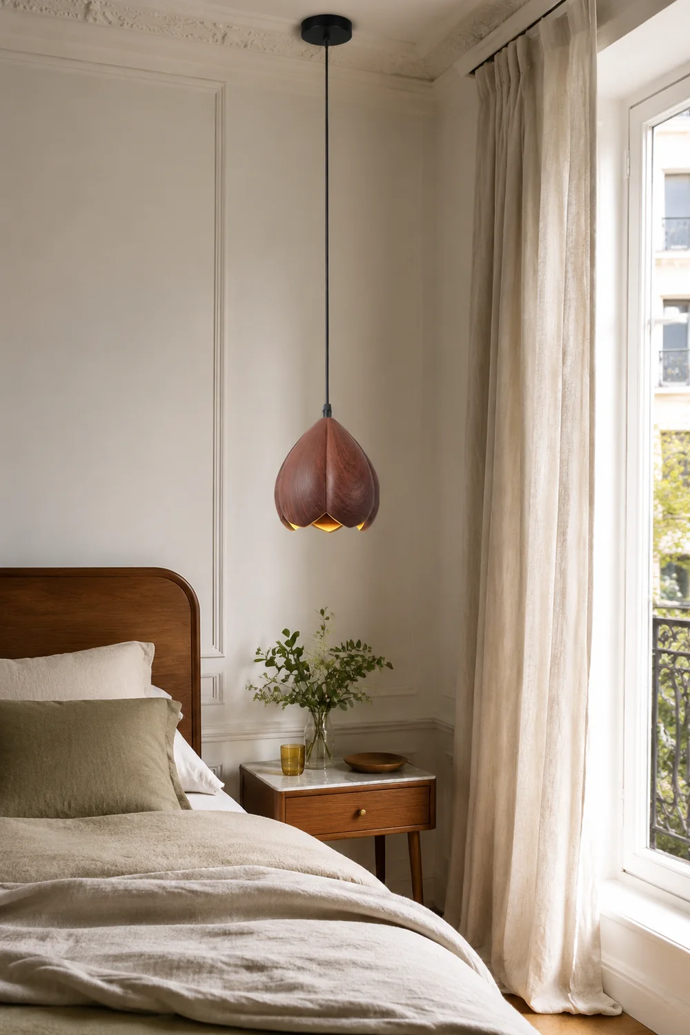 Retro Creative Flower Resin Hanging Light - Lumpaz