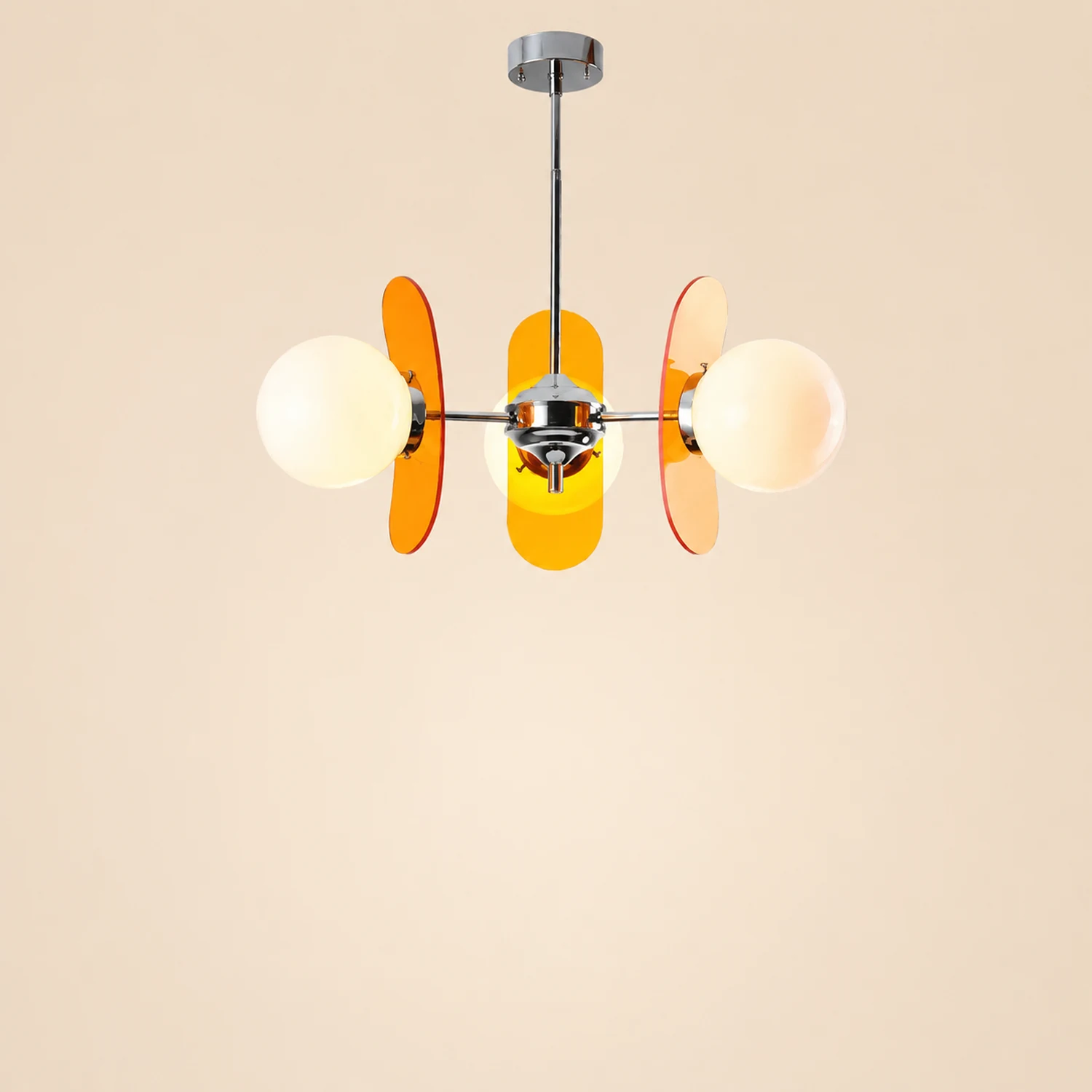 Modern Acrylic Art Deco Pendant Light For Living Room - Lumpaz
