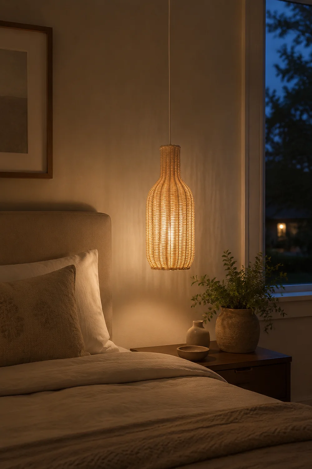 Unique Rattan Handmade Nordic Pendant Lampshades For Living Room - Lumpaz