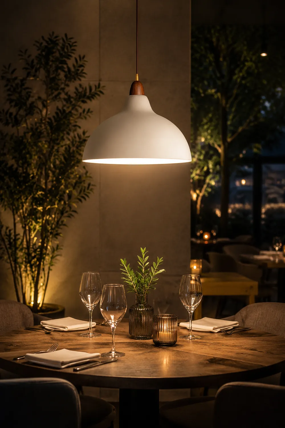 Nordic Light Luxury White Hanging Light For Kitchen - Lumpaz