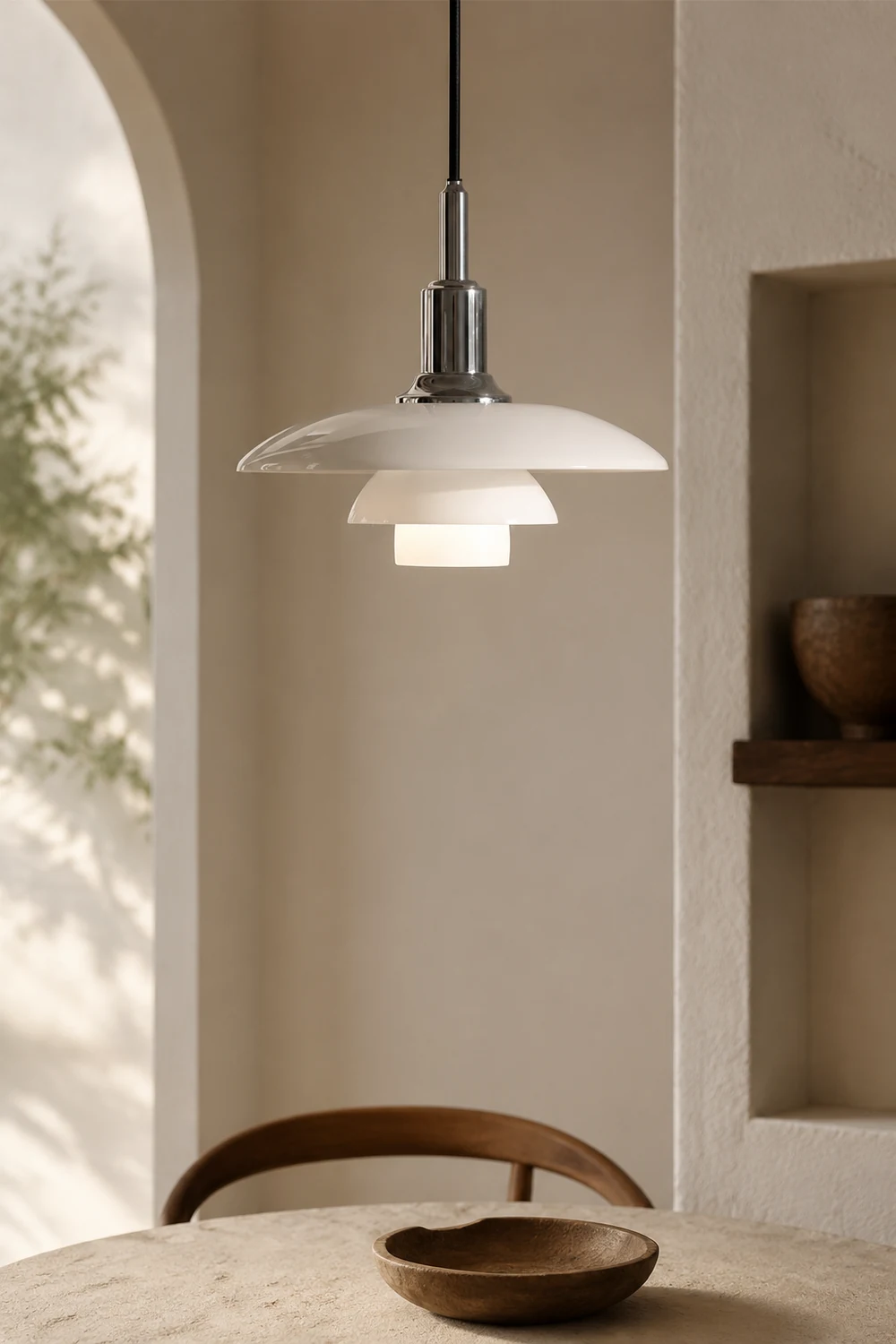 Medieval Nordic Simple Bauhaus Glass Pendant Light - Lumpaz