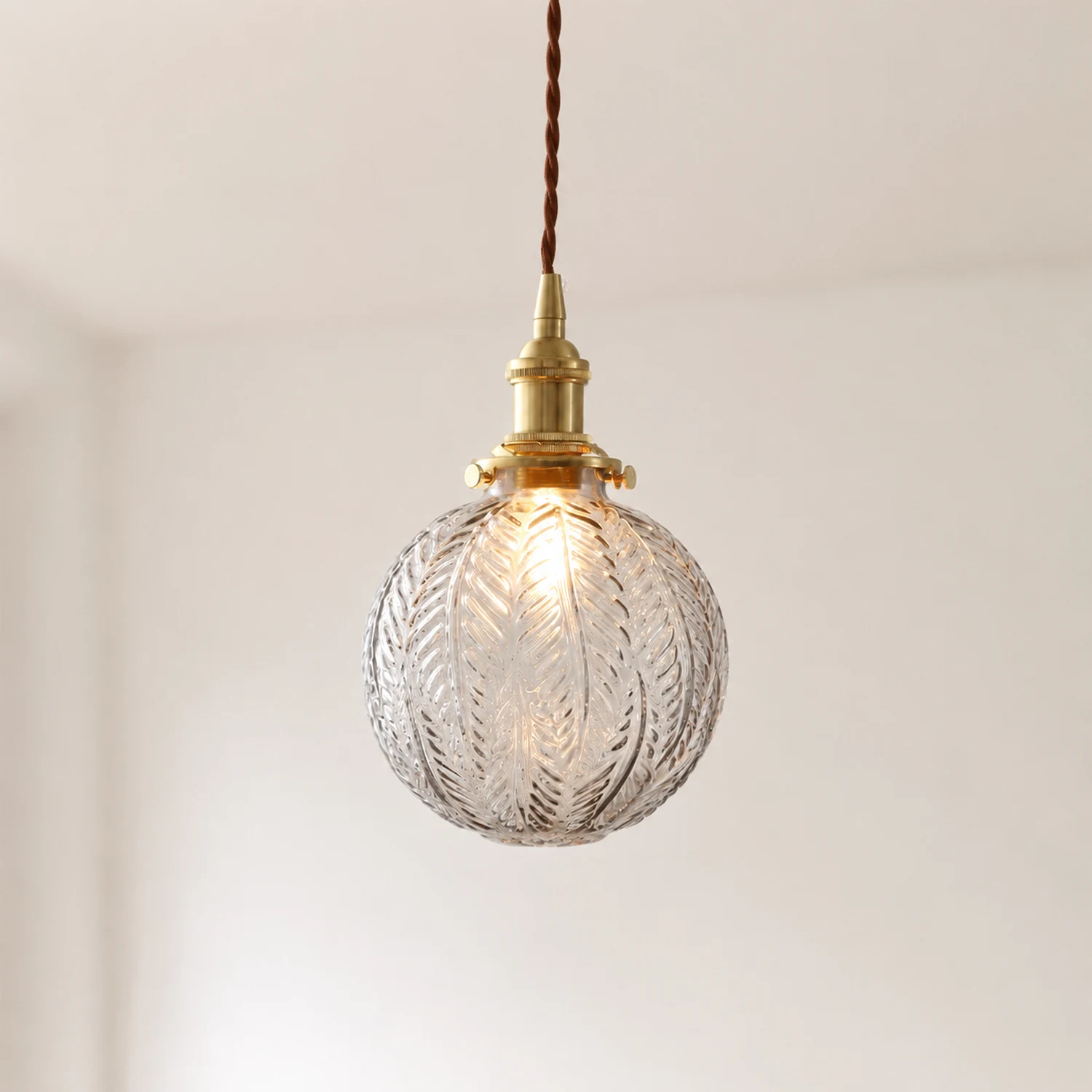 Glass Living Room Small Globe Pendant Light - Lumpaz