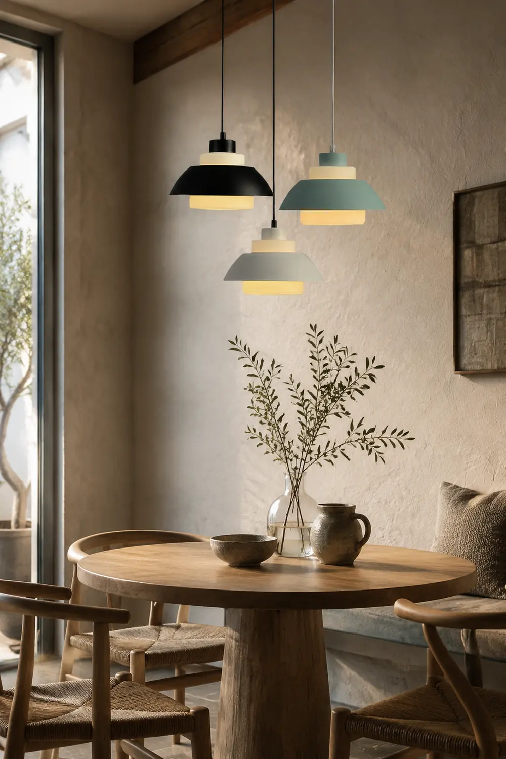 Minimalist Aluminum Pendant Light for Dining Room - Lumpaz