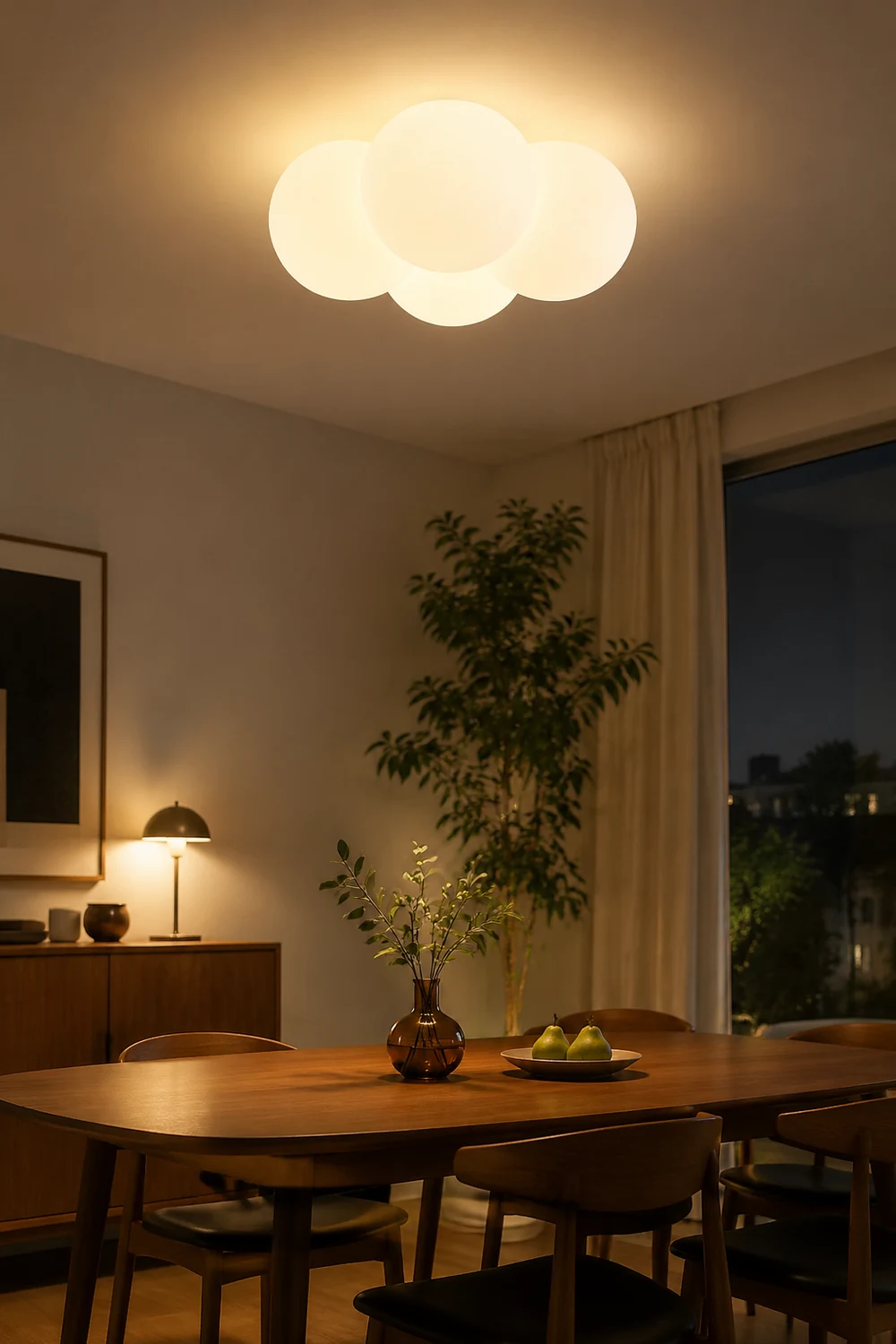 Modern White Cloud Bubbles Ceiling Light - Lumpaz