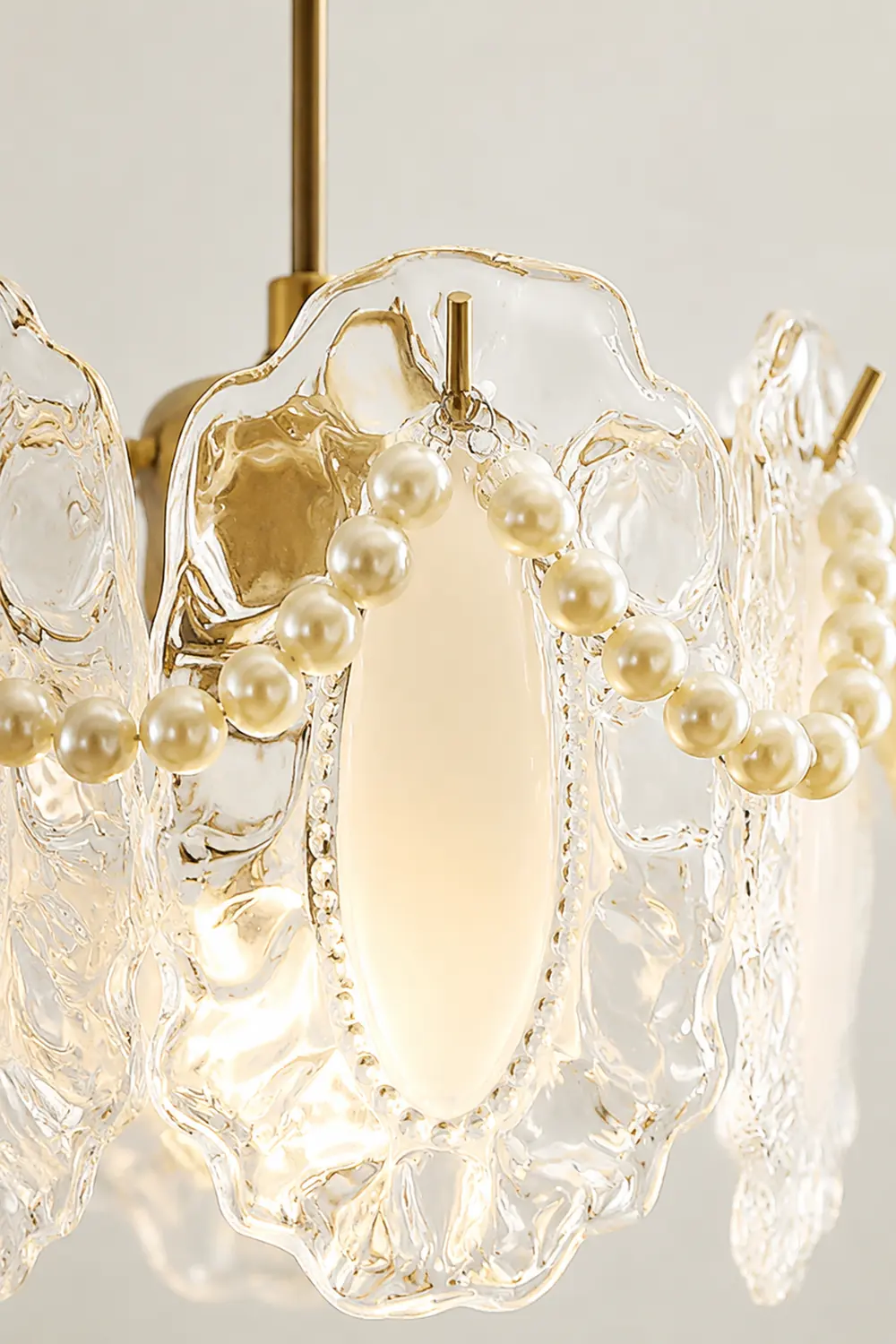 Elegant Floral Glass Pendant Lamp Pendant Light - Lumpaz