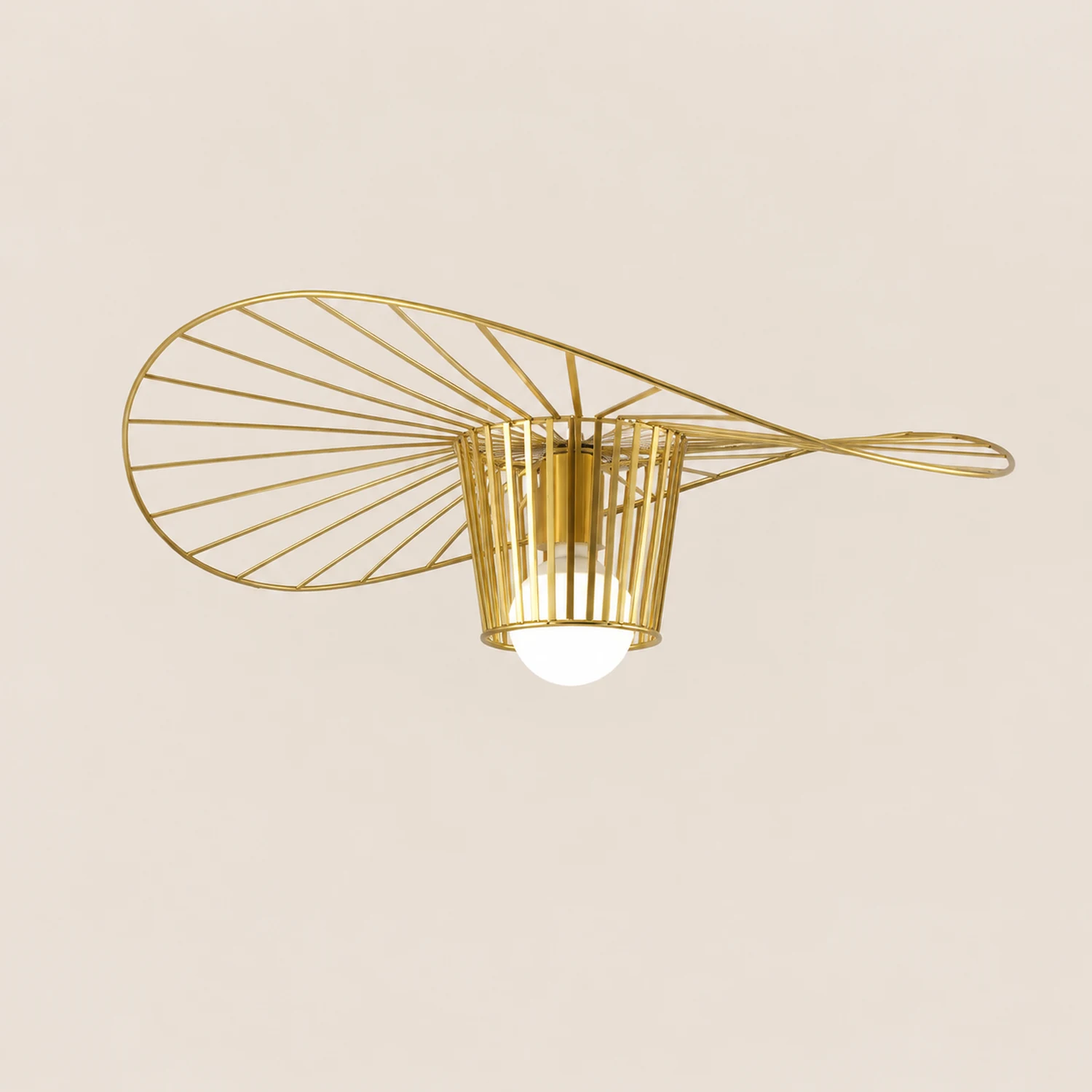 Modern Iron Cage Pendant Light For Living Room - Lumpaz