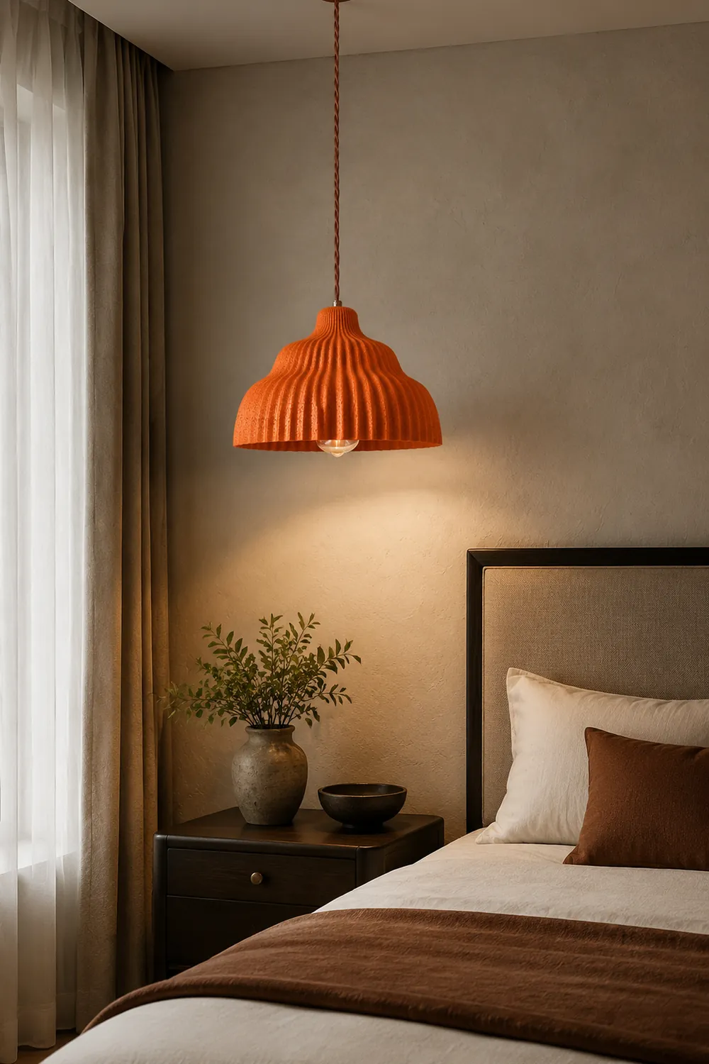 Wabi Sabi Art Resin Hanging Lamp for Dining Room - Lumpaz