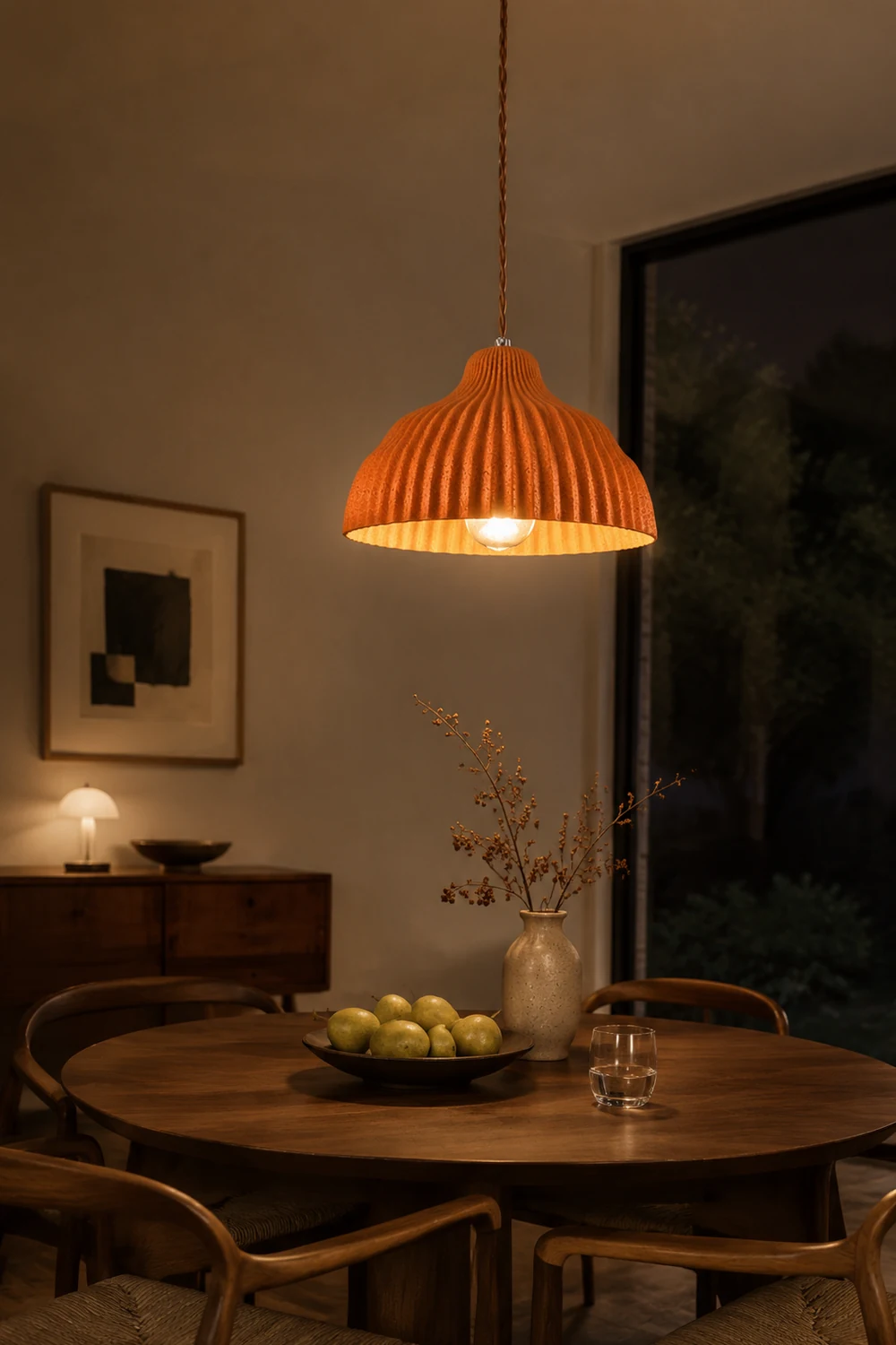 Wabi Sabi Art Resin Hanging Lamp for Dining Room - Lumpaz
