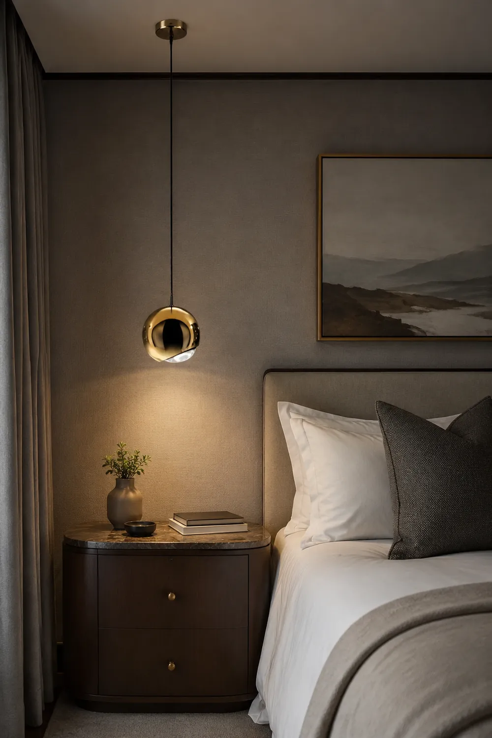 Mid-century Mirror Ball LED Pendant Light - Lumpaz