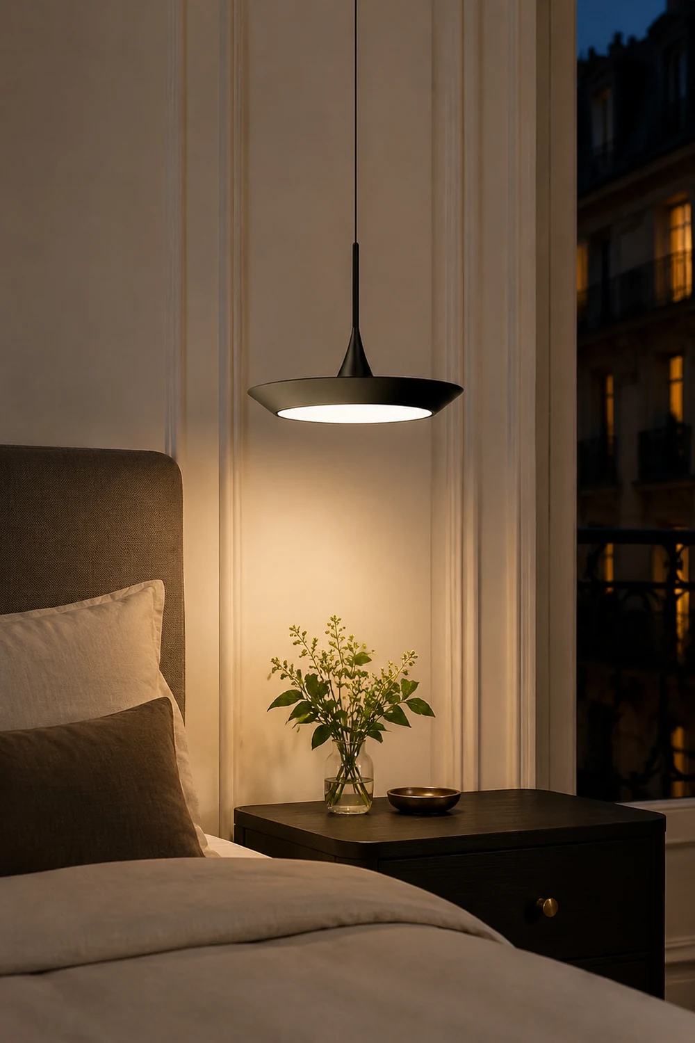 Minimalist LED Pendant Light Luxury Ultra Thin Hanging Lamps - Lumpaz