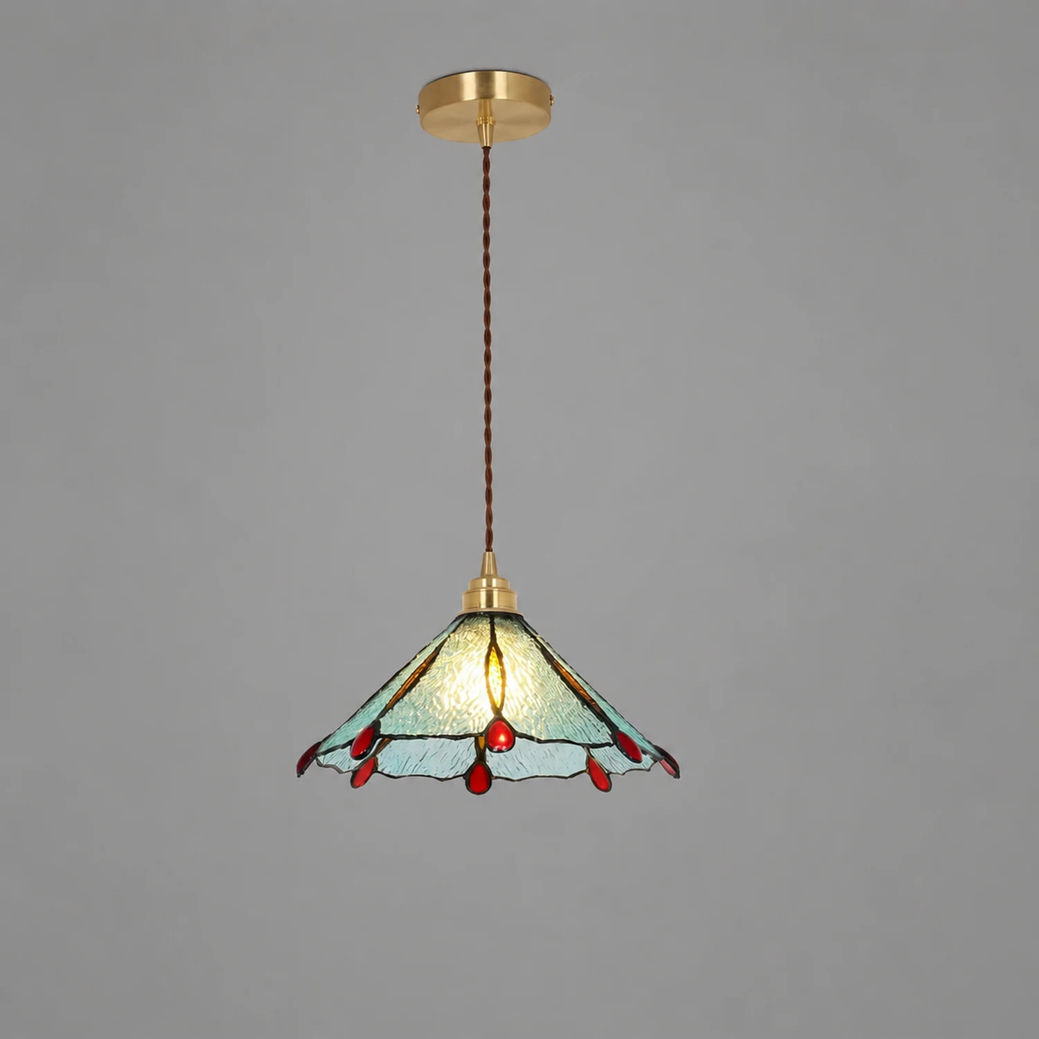 Retro Stained Glass Tiffany Pendant Light - Lumpaz