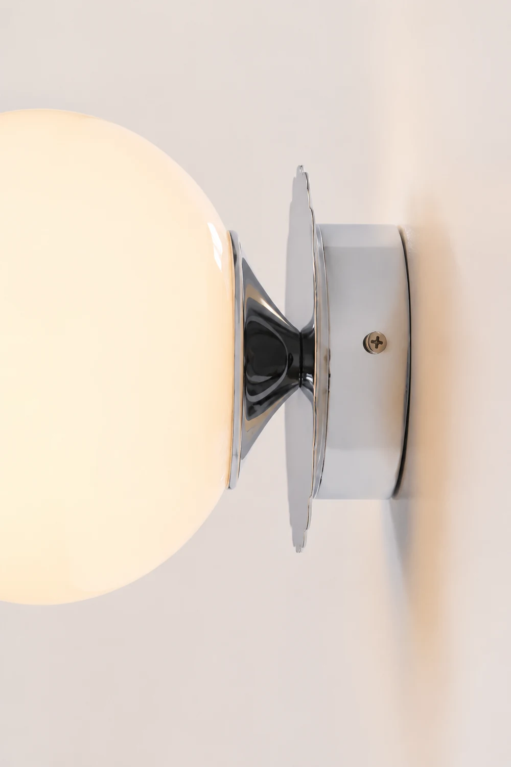 Vintage Glass Round Head Wall Sconce - Lumpaz