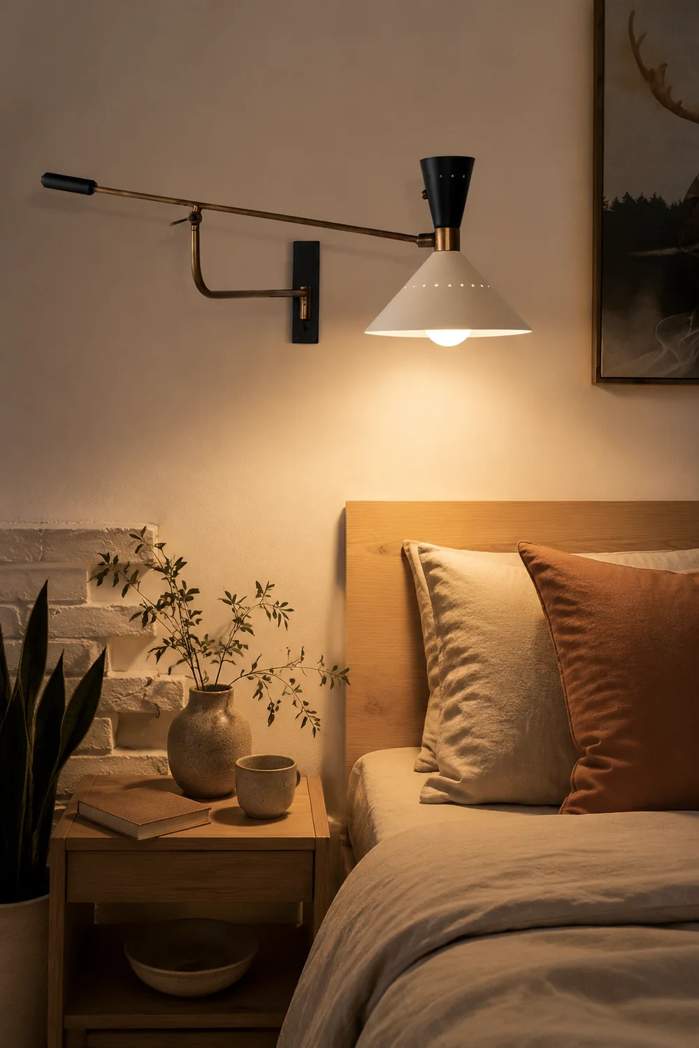 Modern Metal Cone Shade Wall Lamp - Lumpaz