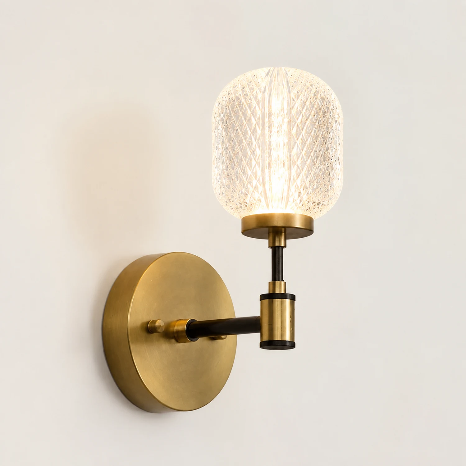 Antique Brass Gold Wall Light - Lumpaz