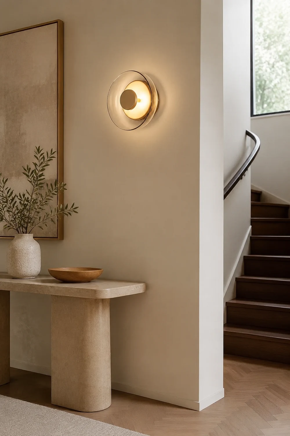 Glass Bowl Bedroom Bedside Wall Light - Lumpaz