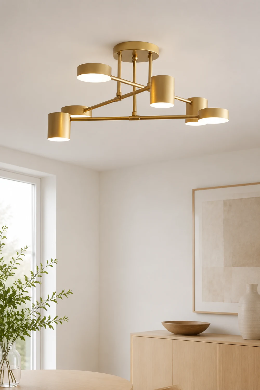 Moderne Kreis-Design Deckenleuchte aus Metall für Wohnzimmer, Schlafzimmer - Lumpaz