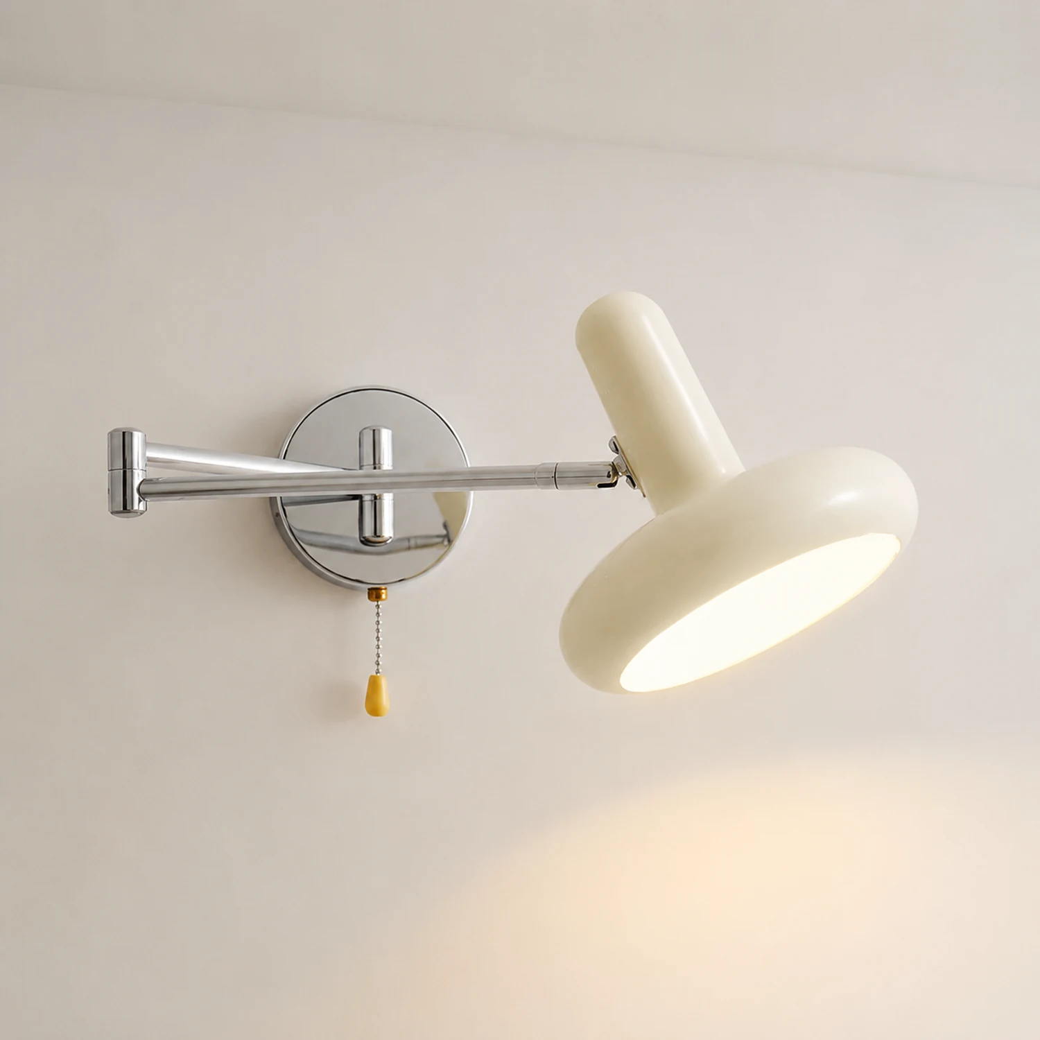 Retro Capsule White Swing Arm Wall Lamp - Lumpaz