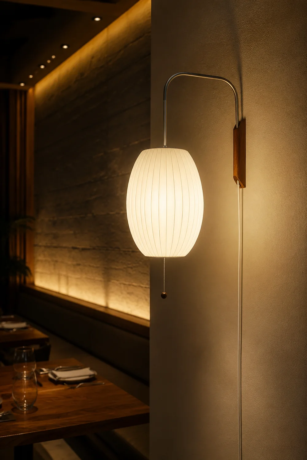 Wabi-sabi Silk Wall Lamp - Lumpaz