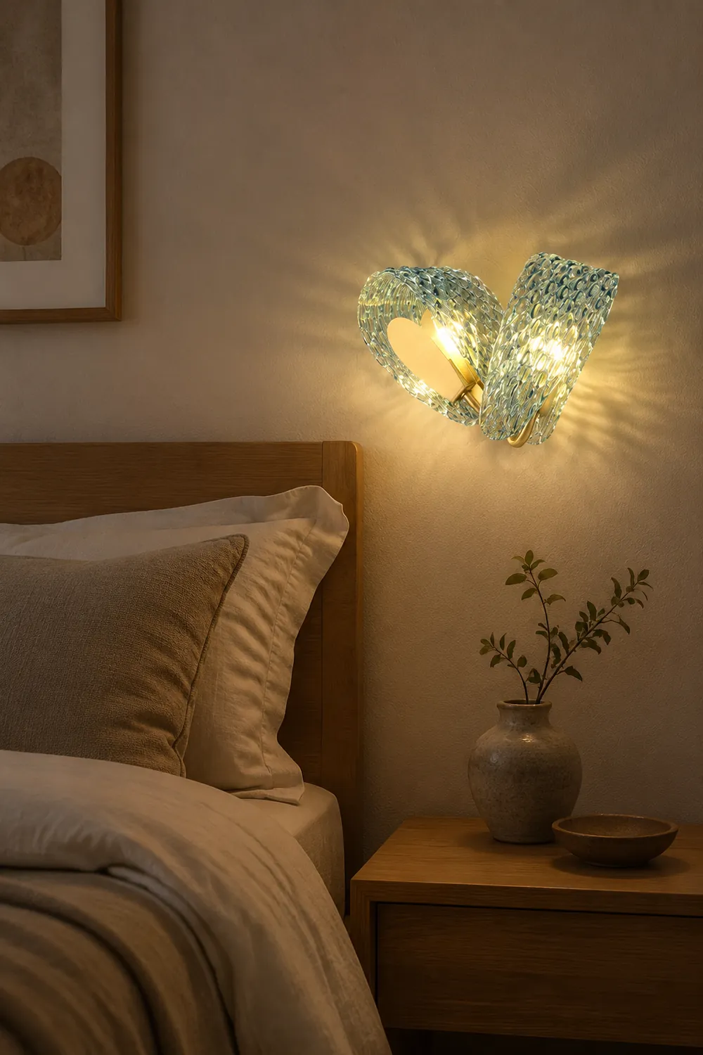 Retro Luxury Glass Blue Wall Lamp - Lumpaz