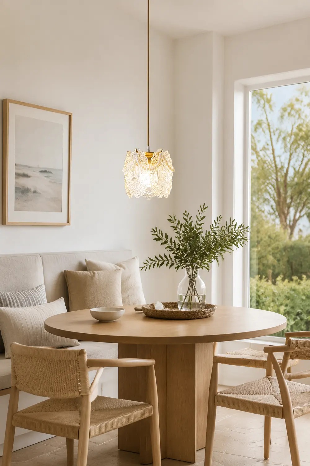 Moderne Luxuriöse Pendelleuchte aus Glas für Schlaf- & Wohnzimmer - Lumpaz