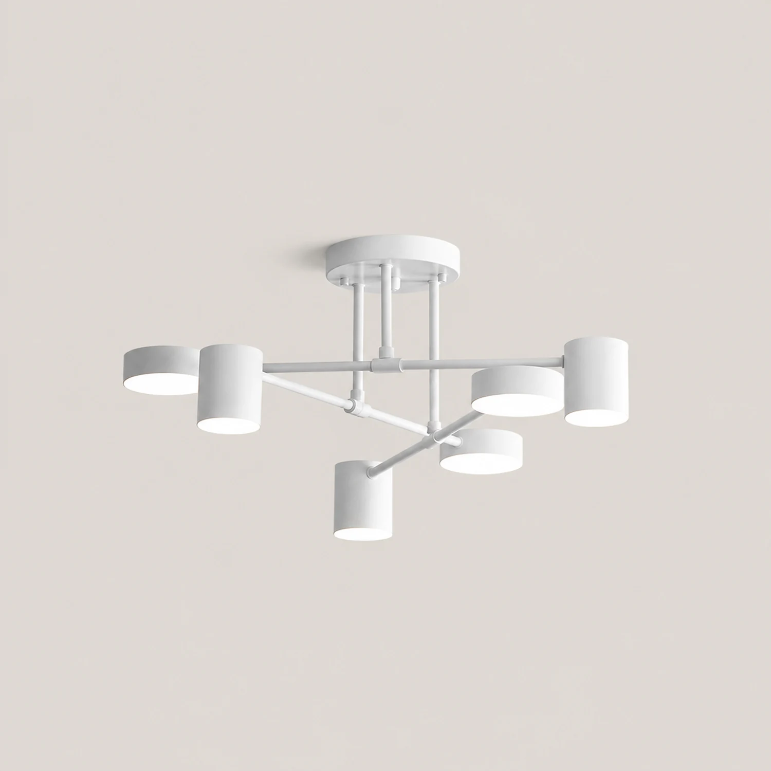 Moderne Kreis-Design Deckenleuchte aus Metall für Wohnzimmer, Schlafzimmer - Lumpaz