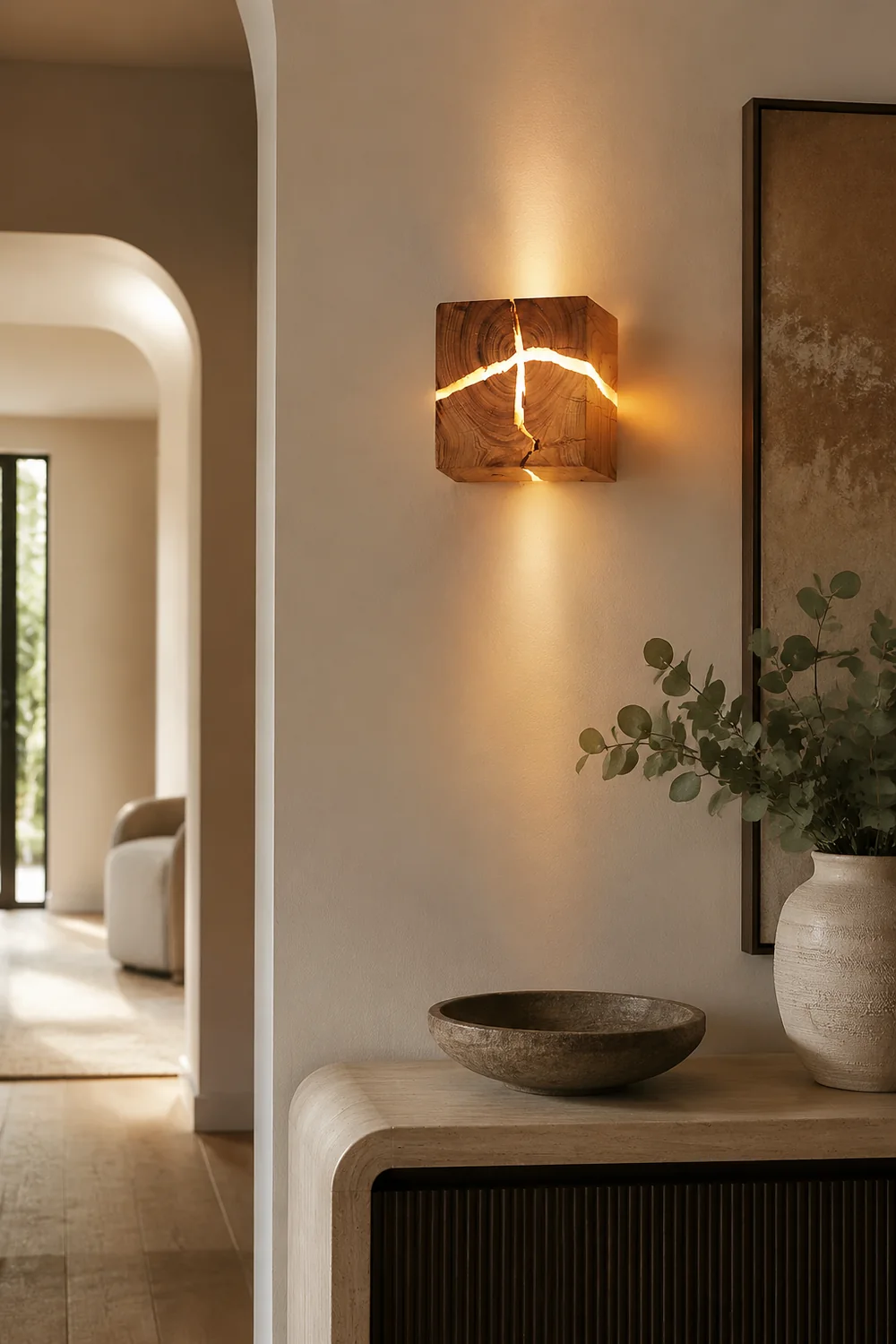 Creative Cracked Corridor Wall Sconce - Lumpaz