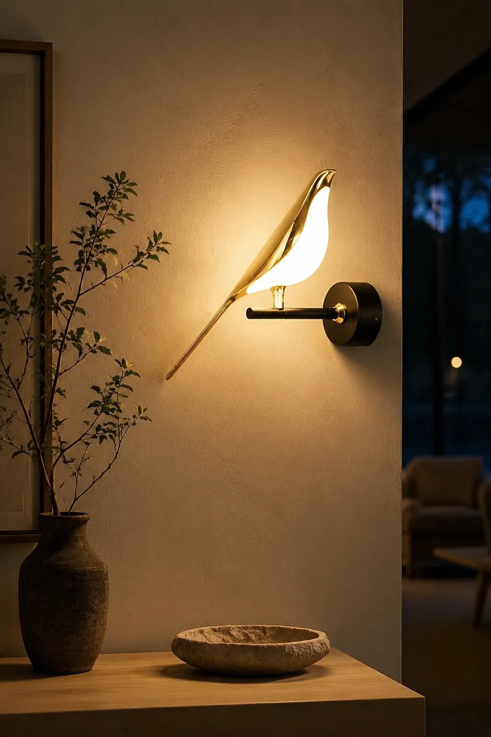 Modern Simple Art Design Bird Wall Lamp - Lumpaz