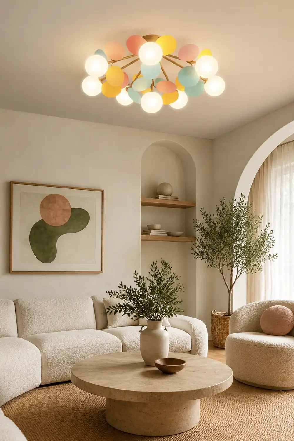 Jevon Romantische Bunte Deckenlampe Deckenleuchte für Kinderzimmer - Lumpaz