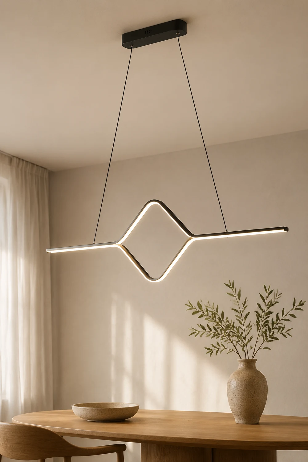 Bouvet Pendelleuchte,Linear Quadrat - Lumpaz