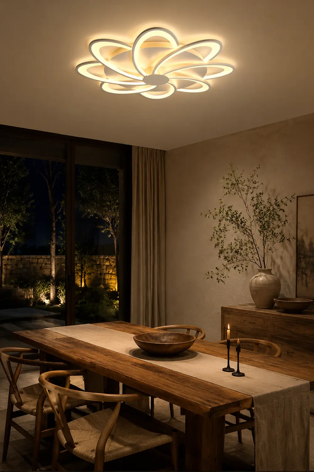 Moderne Blumenförmige Deckenleuchte für Wohnzimmer, Schlafzimmer - Lumpaz